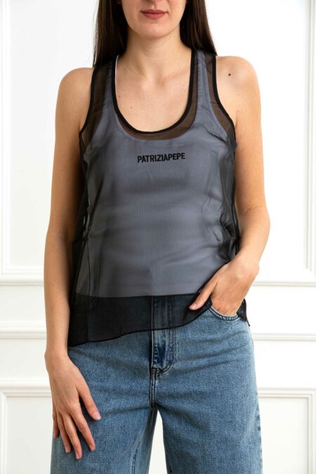 PATRIZIA PEPE-CAMICIA-PP2C1613A580 NERO 42