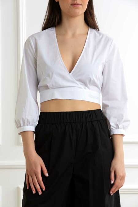 PATRIZIA PEPE-CAMICIA-PP2C1617A9B9 BIANCO 44