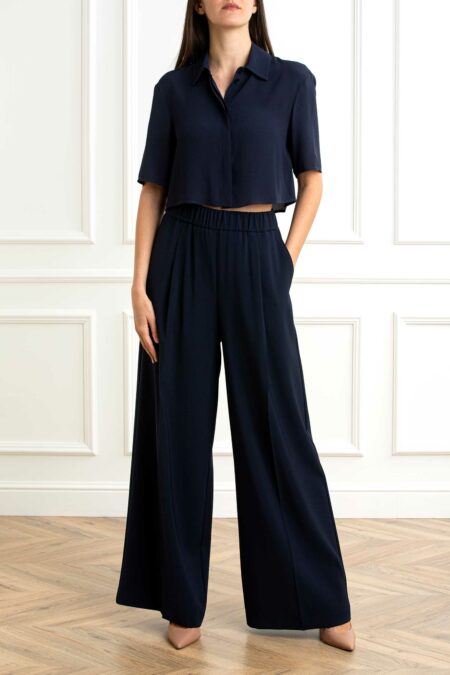 PATRIZIA PEPE-CAMICIA-PP2C1621A8I1 NAVY 44