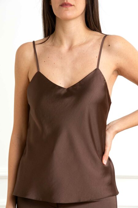 PATRIZIA PEPE-CAMICIA-PP2C1625A563 BROWN 44