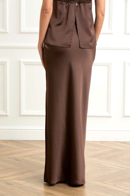 PATRIZIA PEPE-GONNA-PP2G1006A563 BROWN 44