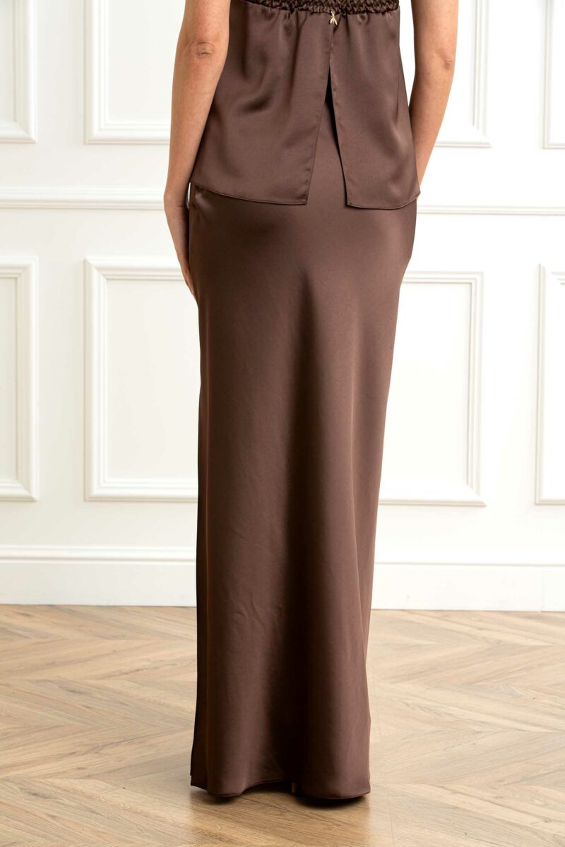 PATRIZIA PEPE-GONNA-PP2G1006A563 BROWN 44