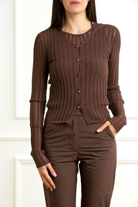 PATRIZIA PEPE-MAGLIA-PP2K0308K254 BROWN 2