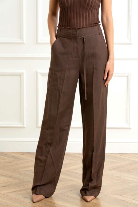 PATRIZIA PEPE-PANTALONI-PP2P1659A052 BROWN 46