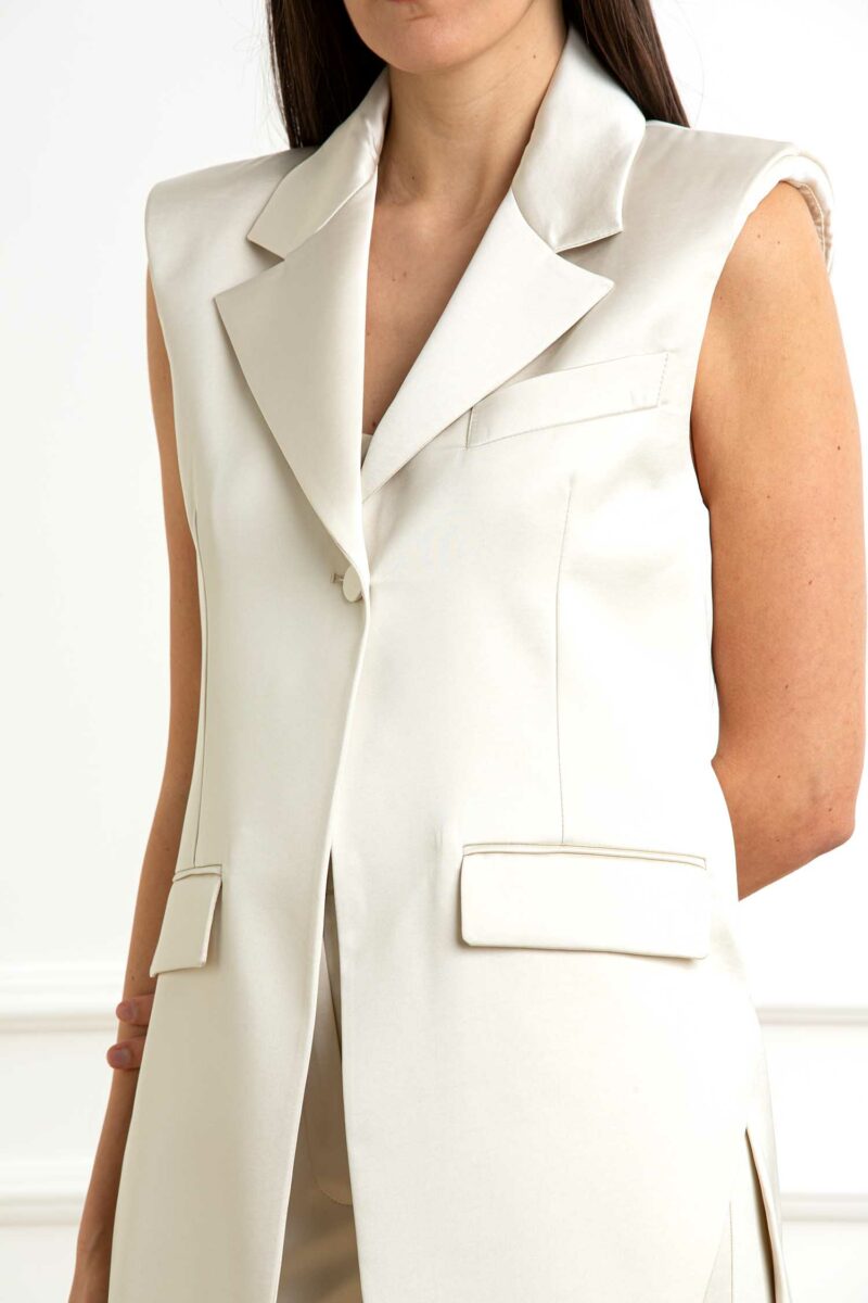 PATRIZIA PEPE-GILET-PP2S1523A563 AVORIO 44