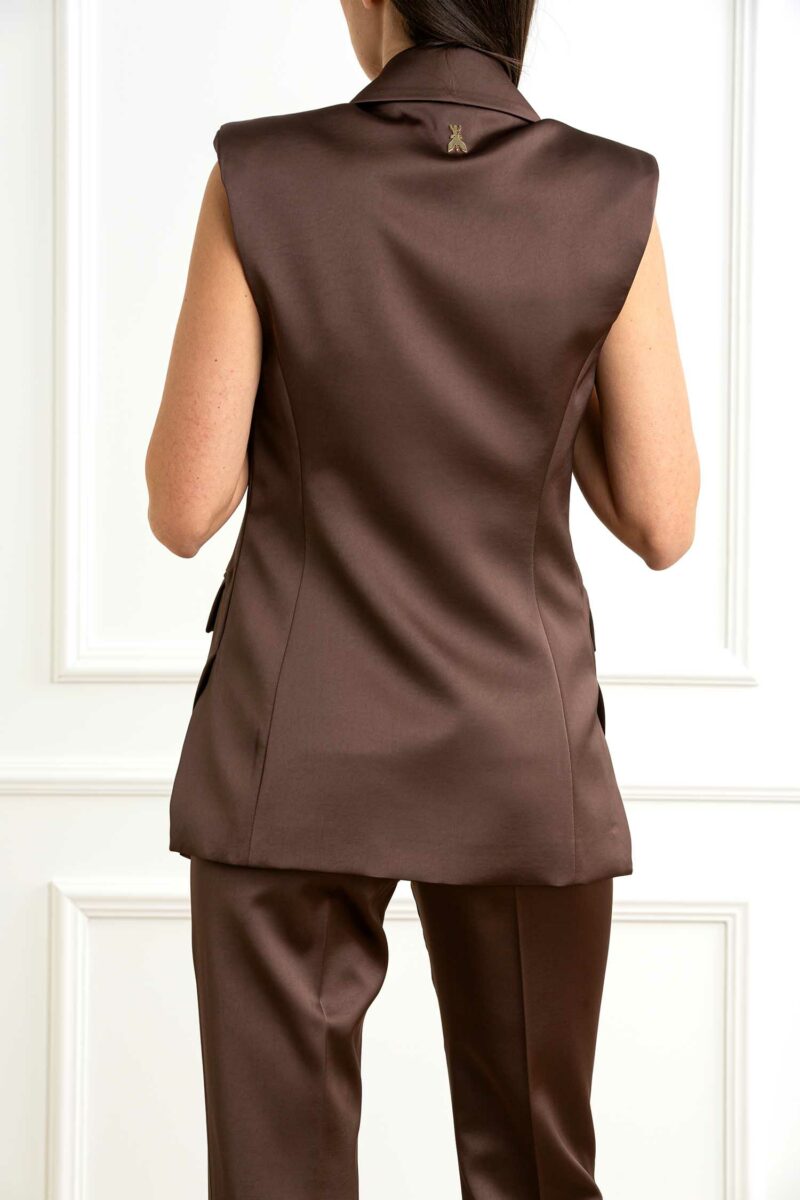 PATRIZIA PEPE-GILET-PP2S1523A563 BROWN 44