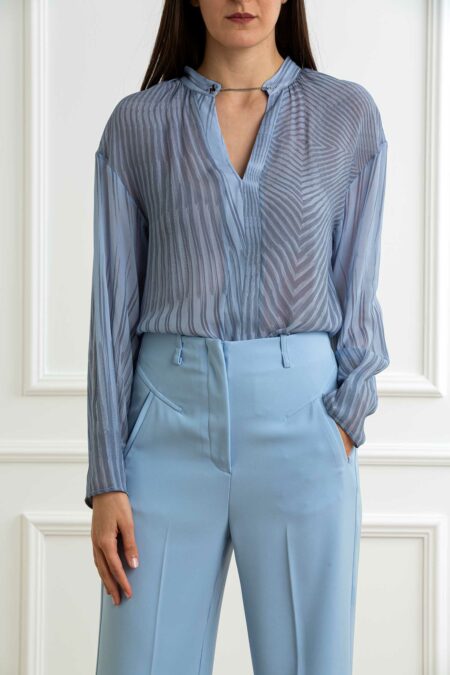 PATRIZIA PEPE-CAMICIA-PP8C0776A558 GRAY 44