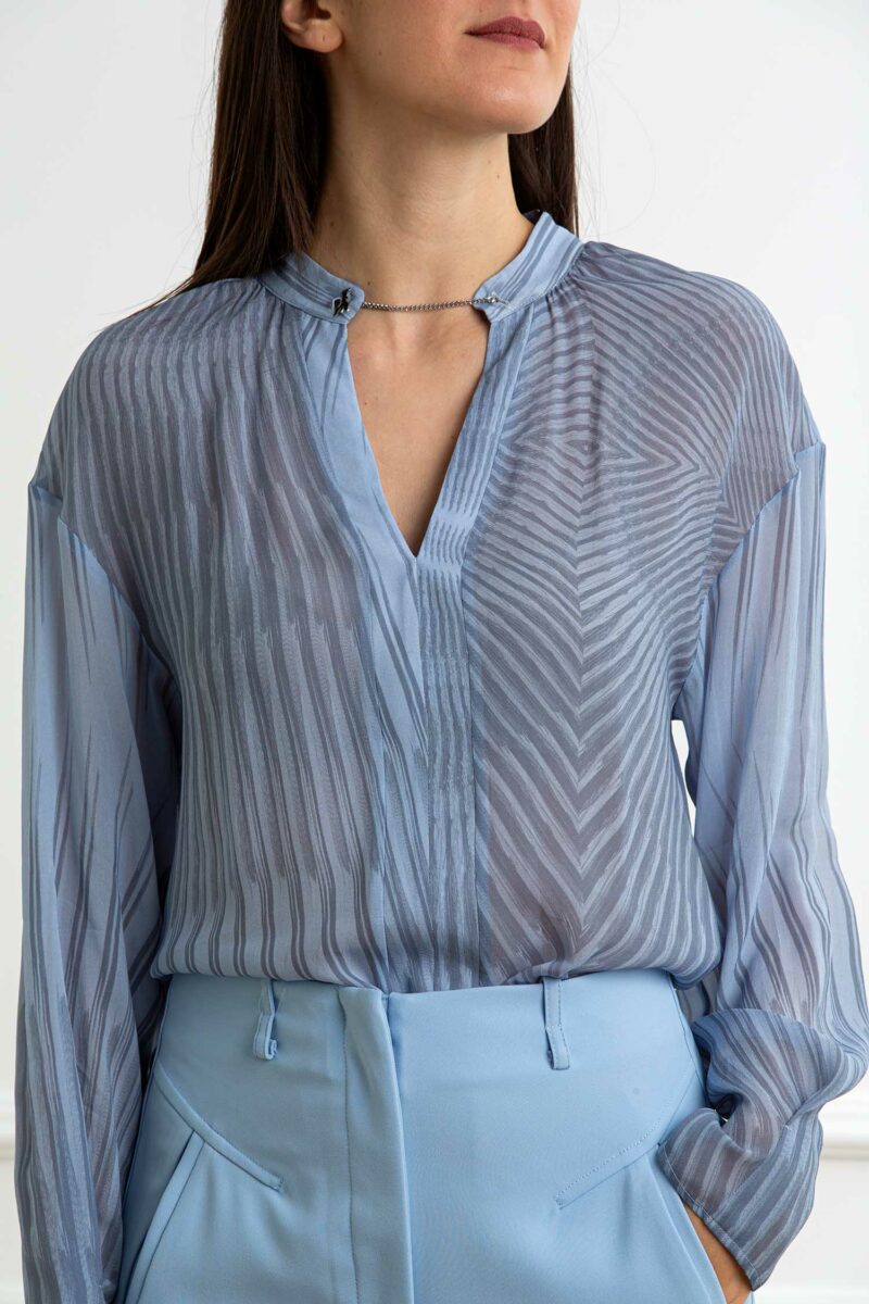 PATRIZIA PEPE-CAMICIA-PP8C0776A558 GRAY 44