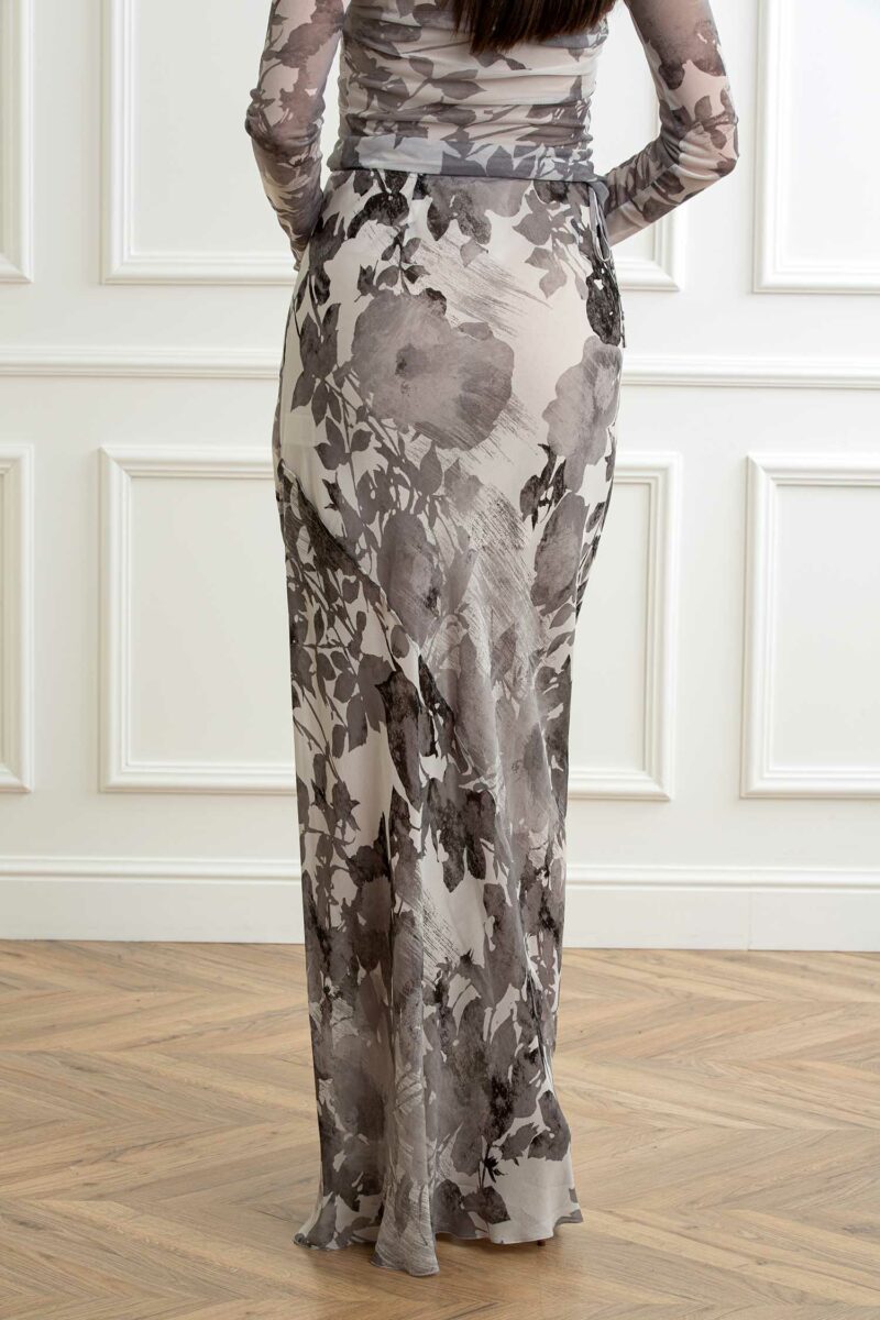 PATRIZIA PEPE-GONNA-PP8G0434A528 GRAY 42