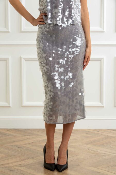 PATRIZIA PEPE-GONNA-PP8G0445J251 GREY 1