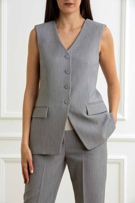PATRIZIA PEPE-GILET-PP8S0538A533 GRIGIOMED 44