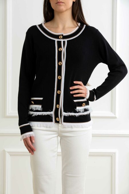 YOU GET IT-CARDIGAN CHANEL-PRE355031 NERO XXL