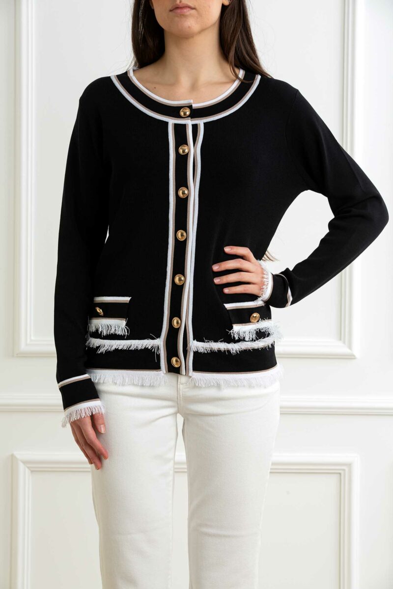 YOU GET IT-CARDIGAN CHANEL-PRE355031 NERO XXL