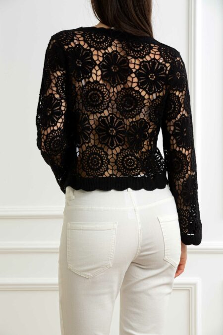 YOU GET IT-CARDIGAN UNCINETTO-PRE355091 NERO XL