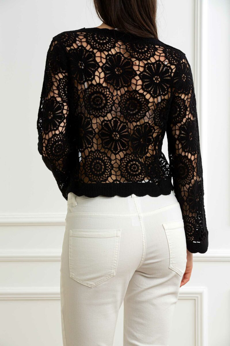 YOU GET IT-CARDIGAN UNCINETTO-PRE355091 NERO XL