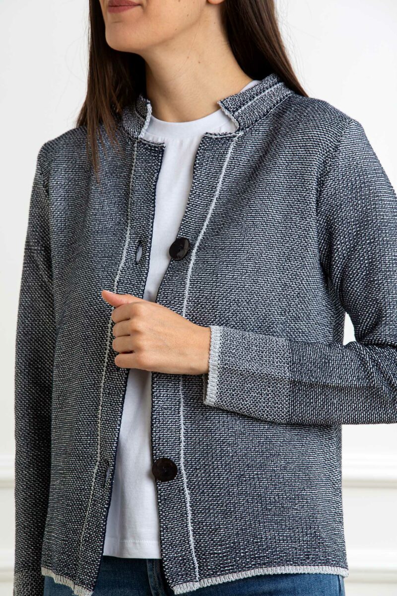 YOU GET IT-GIACCA MAGLIA LUREX-PRE355250 BLU XL