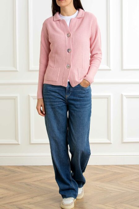 YOU GET IT-MAGLIA GIACCA TU-PRE355651 ROSA M