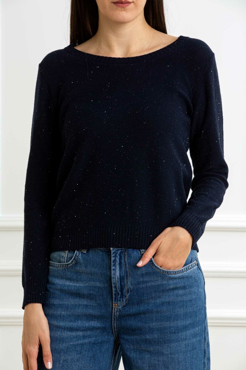 YOU GET IT-MAGLIA LUREX-PRE355691 NERO S