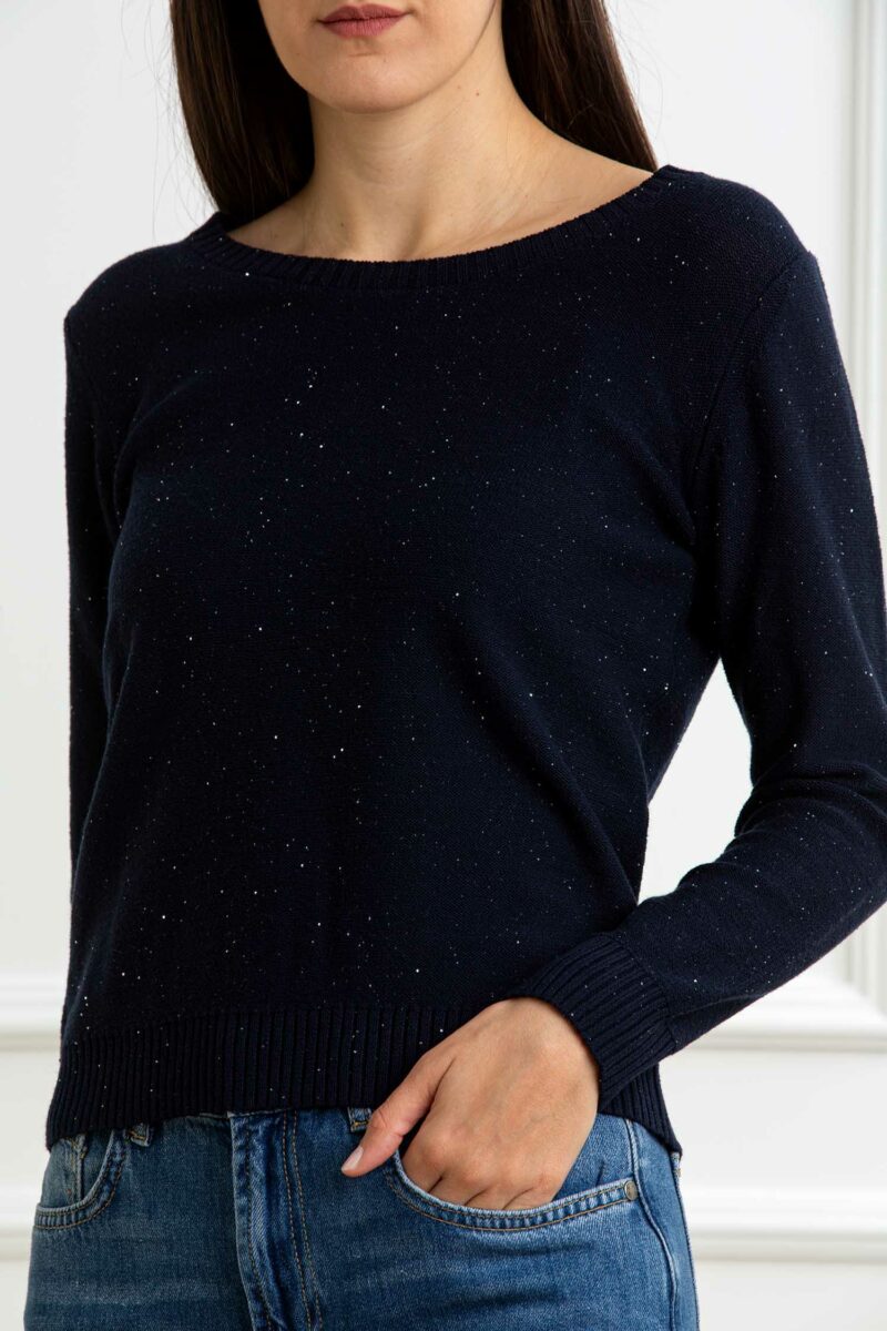 YOU GET IT-MAGLIA LUREX-PRE355691 NERO S