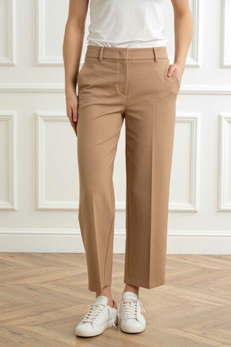 PEUTEREY-PANTALONE ELASTICIZZATO-PYCOLLJE ECRU 44