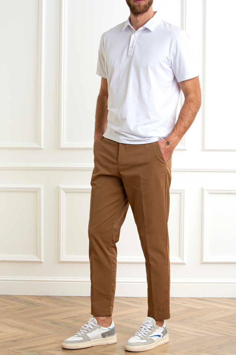 PEUTEREY-PANTALONE UOMO-PYHEBRIDESGA CAMMELLO 52