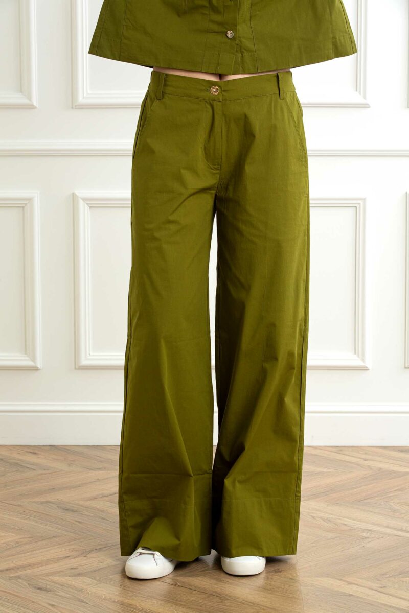 QUILISIA-PANTALONE LARGO-QUSL2562 VERDE 46