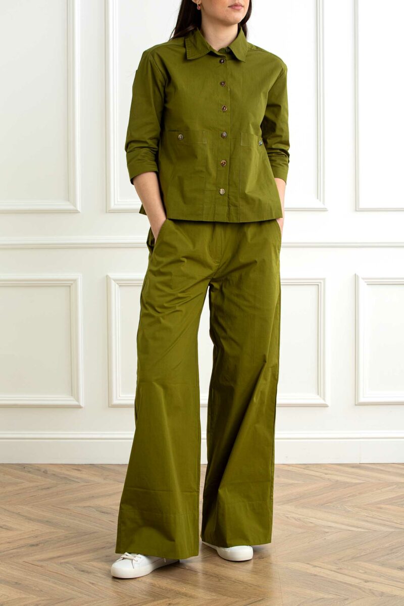 QUILISIA-PANTALONE LARGO-QUSL2562 VERDE 46