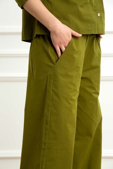 QUILISIA-PANTALONE LARGO-QUSL2562 VERDE 46