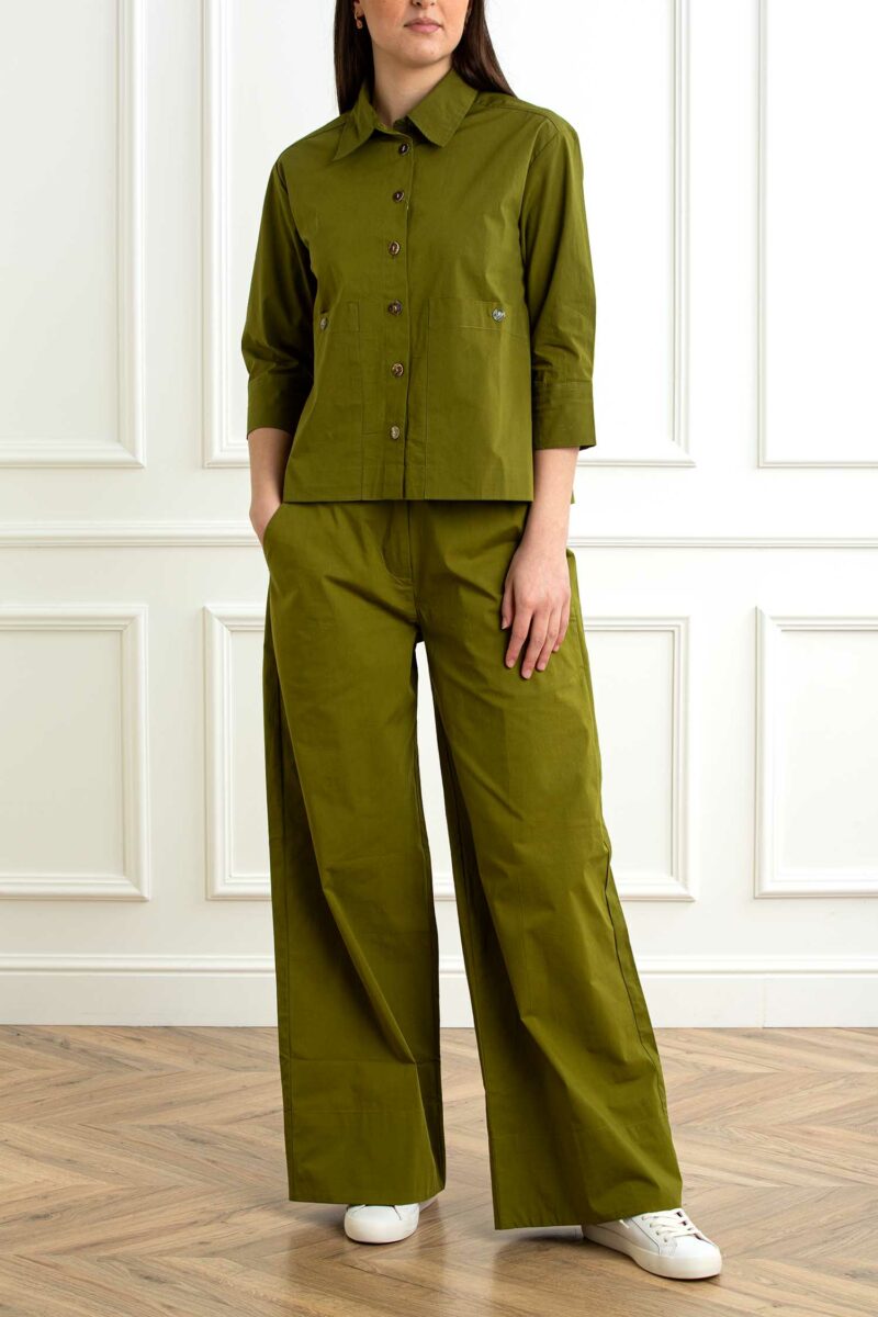 QUILISIA-CAMICIA TU-QUSR2597 VERDE 46
