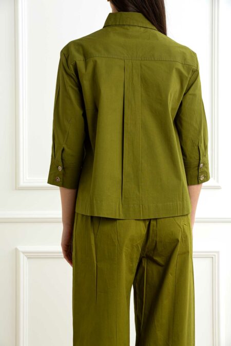 QUILISIA-CAMICIA TU-QUSR2597 VERDE 46