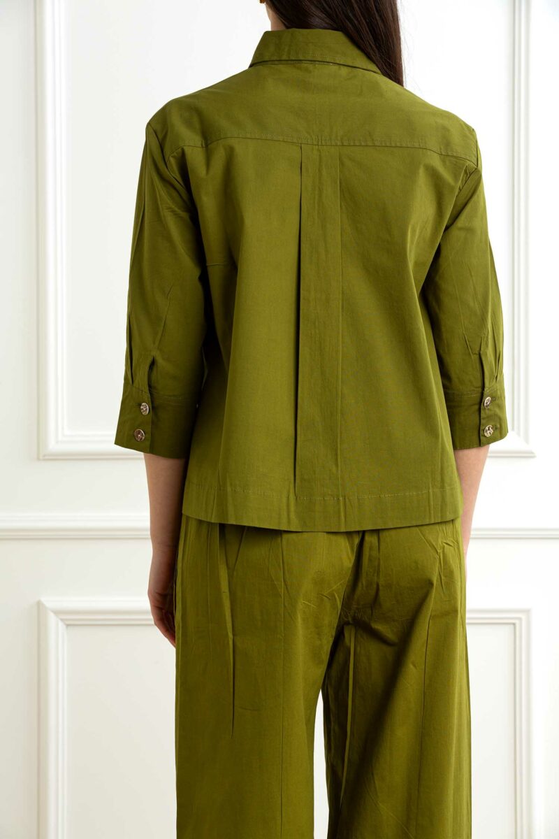 QUILISIA-CAMICIA TU-QUSR2597 VERDE 46
