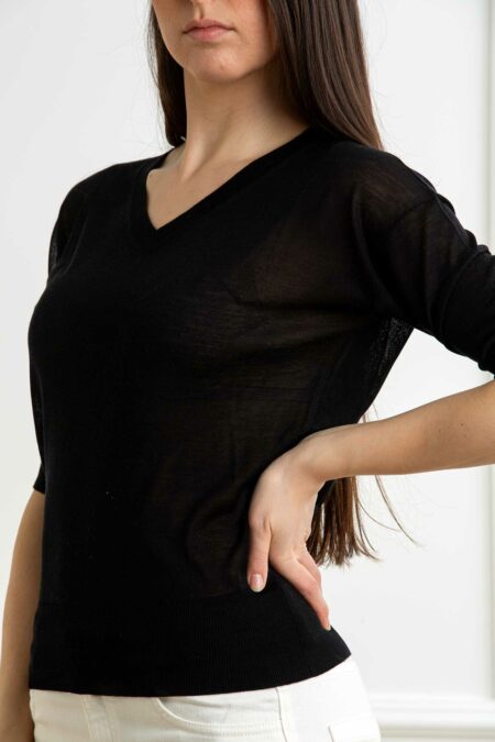 QUILISIA-MAGLIA V-QUSS2554 NERO 46