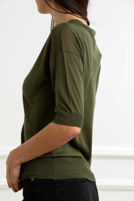 QUILISIA-MAGLIA V-QUSS2554 VERDE 44