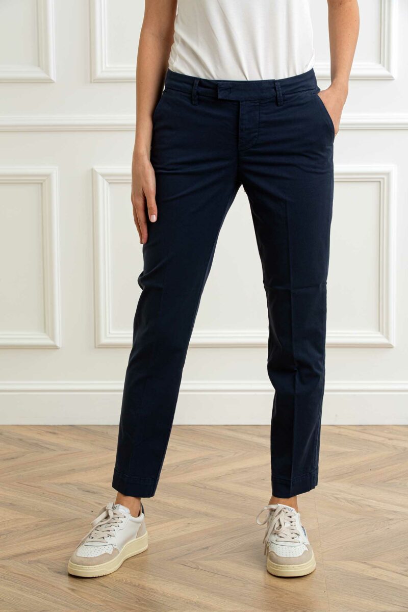 RE-HASH-PANT. GLORIA-CAPRI chinos donna-RHP366DJM2U046 BLUE 32