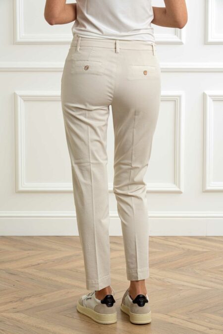 RE-HASH-PANT. GLORIA-CAPRI chinos donna-RHP366DJM2U046 CREMA 30