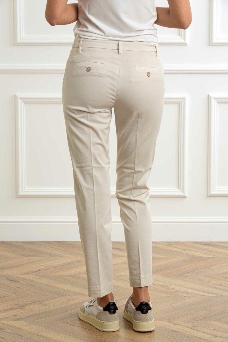 RE-HASH-PANT. GLORIA-CAPRI chinos donna-RHP366DJM2U046 CREMA 30