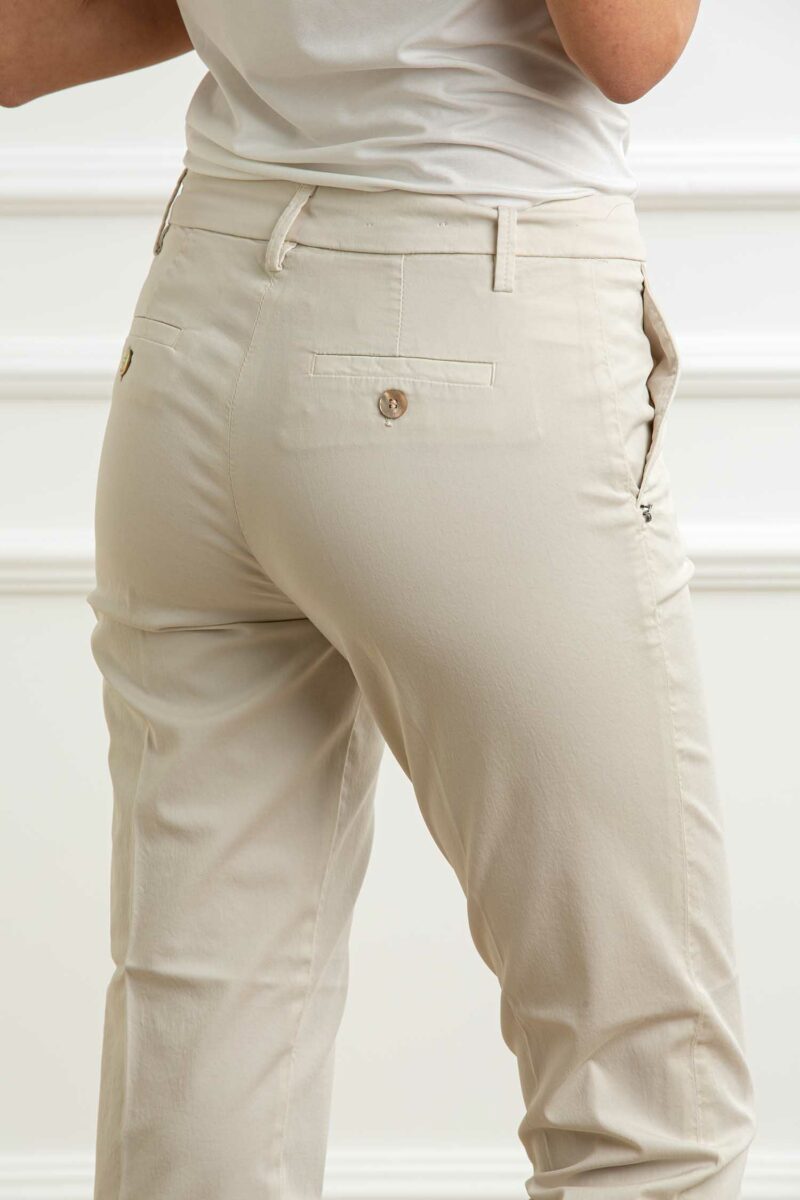RE-HASH-PANT. GLORIA-CAPRI chinos donna-RHP366DJM2U046 CREMA 30
