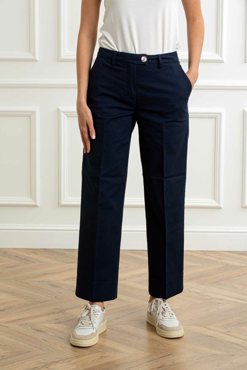 RE-HASH-PANT. NELLY chinos donna-RHP390JM0A632 BLUE 29