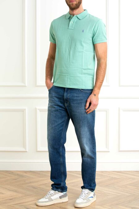 RALPH LAUREN-POLO UOMO SLIM FIT-RL536856 CELADON XL