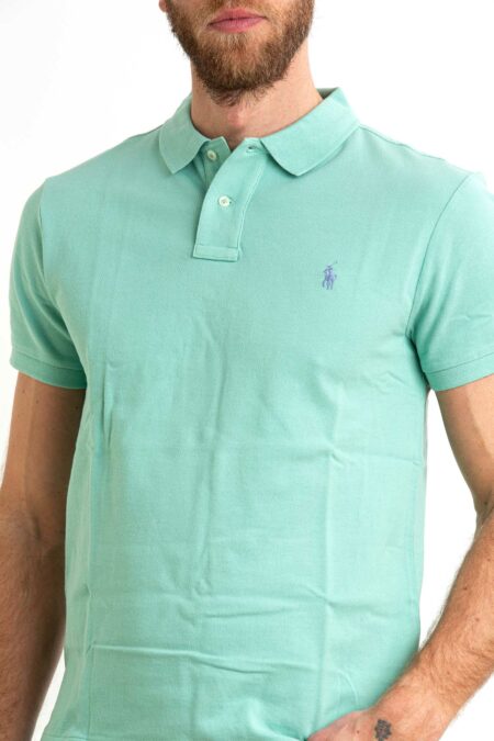 RALPH LAUREN-POLO UOMO SLIM FIT-RL536856 CELADON XL