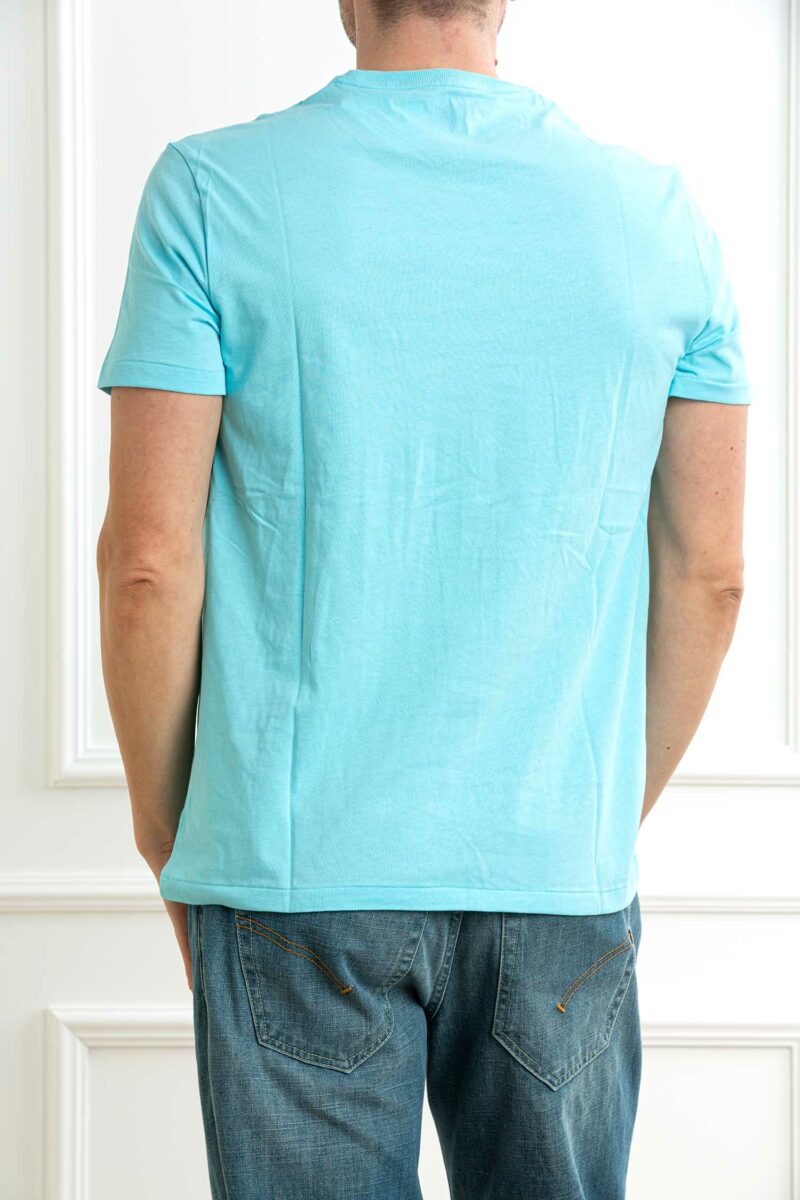 RALPH LAUREN-T-SHIRT M/M JERSEY-RL671438P5 AQUABLUE XL