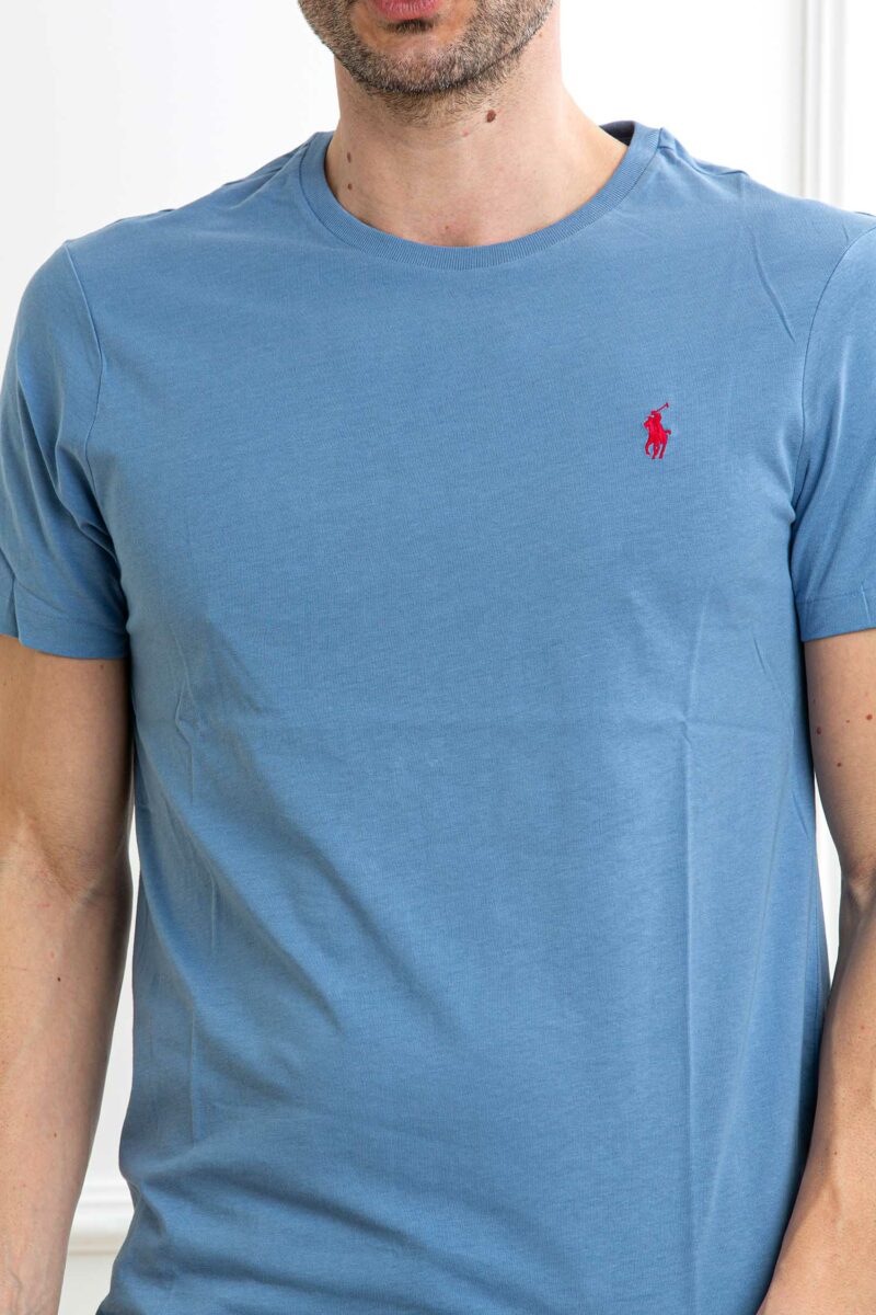 RALPH LAUREN-T-SHIRT M/M JERSEY-RL671438P5 BLU XXL