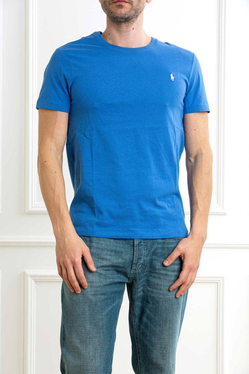 RALPH LAUREN-T-SHIRT M/M JERSEY-RL671438P5 BLUE XXL