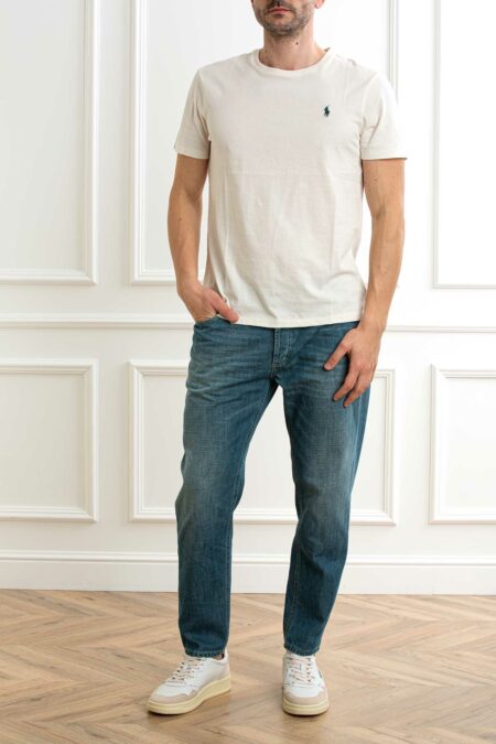 RALPH LAUREN-T-SHIRT M/M JERSEY-RL671438P5 CREAM XXL