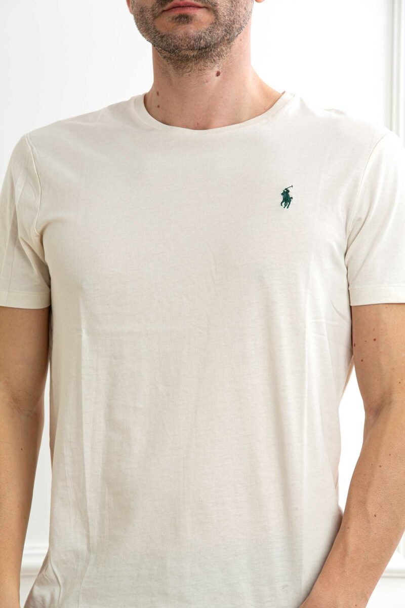 RALPH LAUREN-T-SHIRT M/M JERSEY-RL671438P5 CREAM XXL