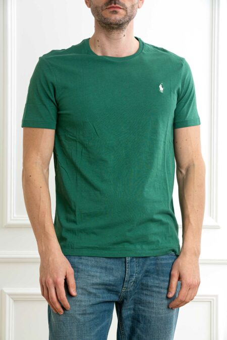 RALPH LAUREN-T-SHIRT M/M JERSEY-RL671438P5 GREEN XL