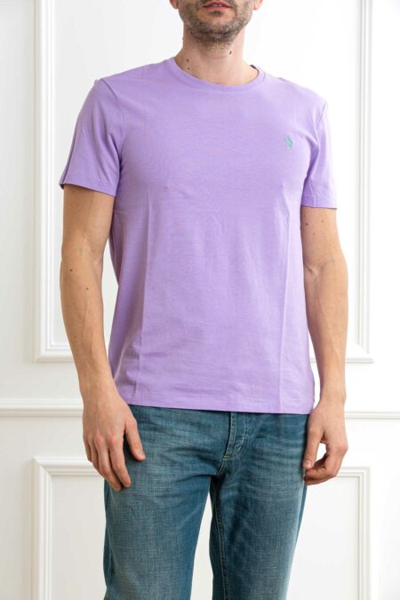RALPH LAUREN-T-SHIRT M/M JERSEY-RL671438P5 LILAC XXL