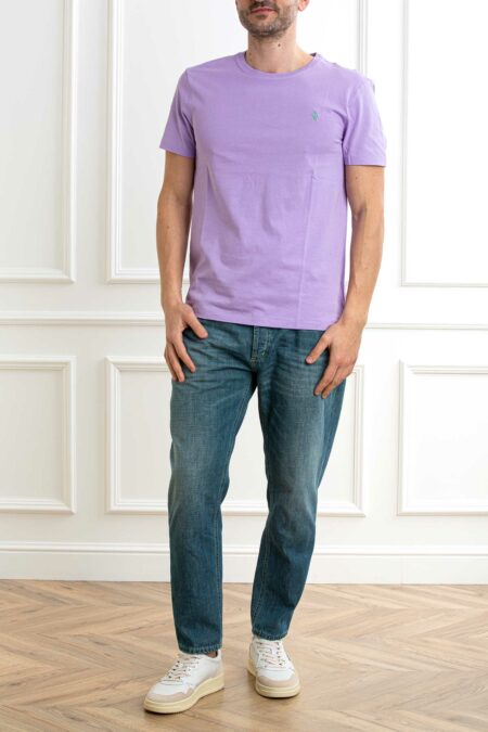 RALPH LAUREN-T-SHIRT M/M JERSEY-RL671438P5 LILAC XXL