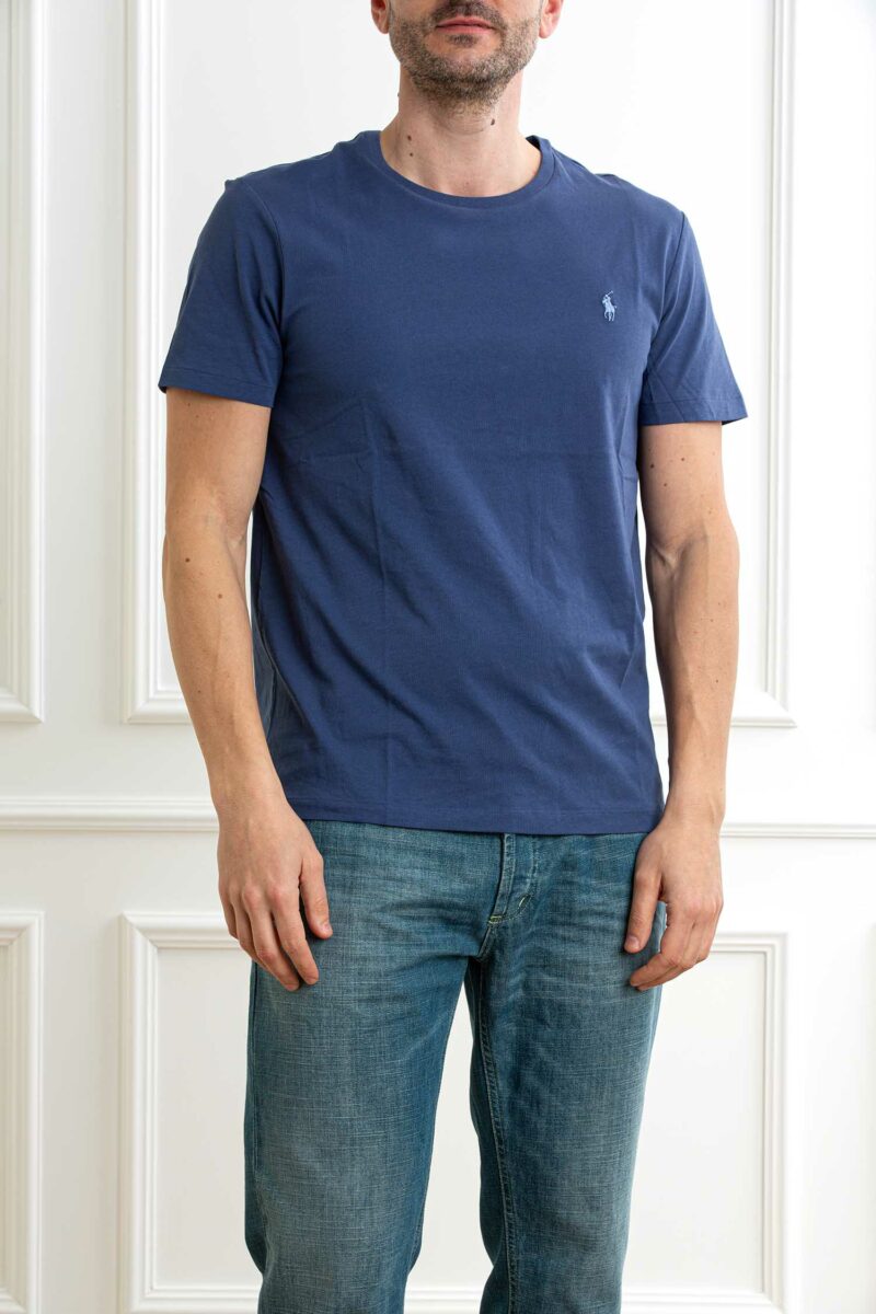 RALPH LAUREN-T-SHIRT M/M JERSEY-RL671438P5 NAVY XXL