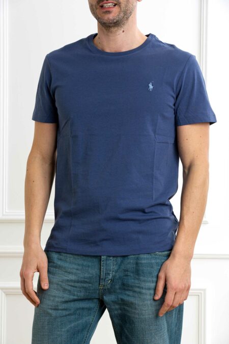 RALPH LAUREN-T-SHIRT M/M JERSEY-RL671438P5 NAVY XXL